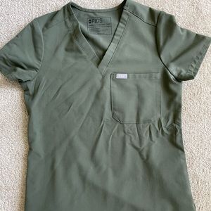 Figs green XXS one pocket top